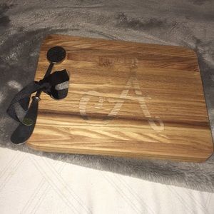 A initial cutting board